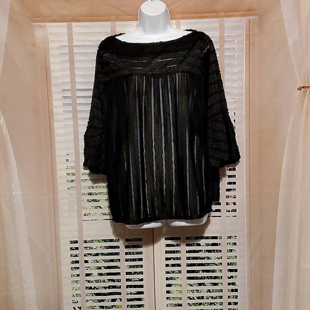 Mike De La Rosa black blouse